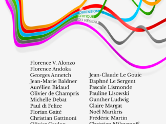 Couverture de l'anthologie de la revue d'art contemporain LACRITIQUE.ORG