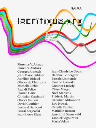 Couverture de l'anthologie de la revue d'art contemporain LACRITIQUE.ORG