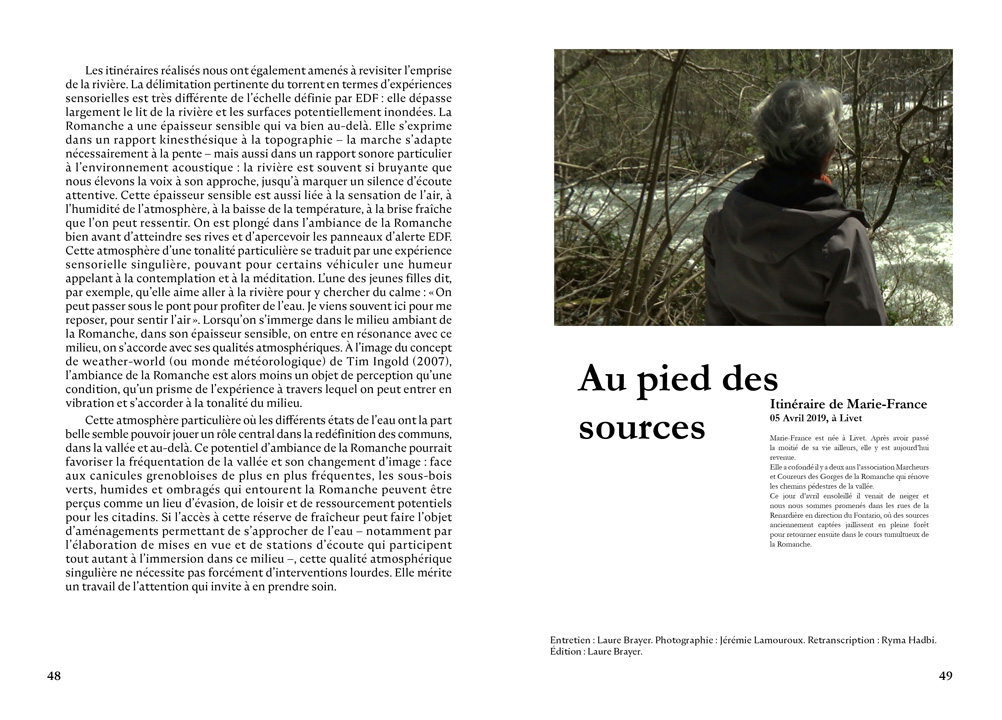 Planche du livre, Les Ondes de l'eau. Mémoires des lieux dans la vallée de la Romanche