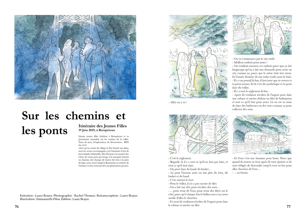 Planche du livre, Les Ondes de l'eau. Mémoires des lieux dans la vallée de la Romanche