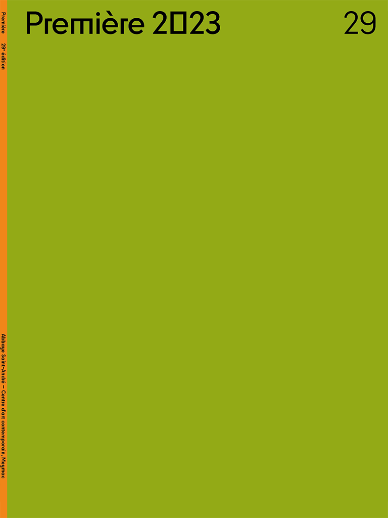 Couverture du catalogue de l'exposition Première 29e édition à l'abbaye de Meymac