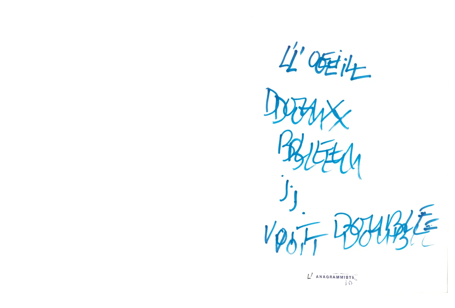 Planche du livre J. voit double" de Alexandre Gérard consacré à son grand oncle Jean Dupuy "