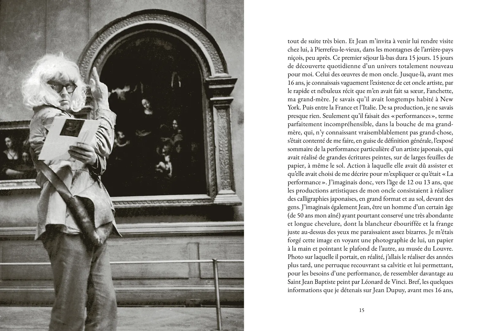 Planche du livre J. voit double" de Alexandre Gérard consacré à son grand oncle Jean Dupuy "