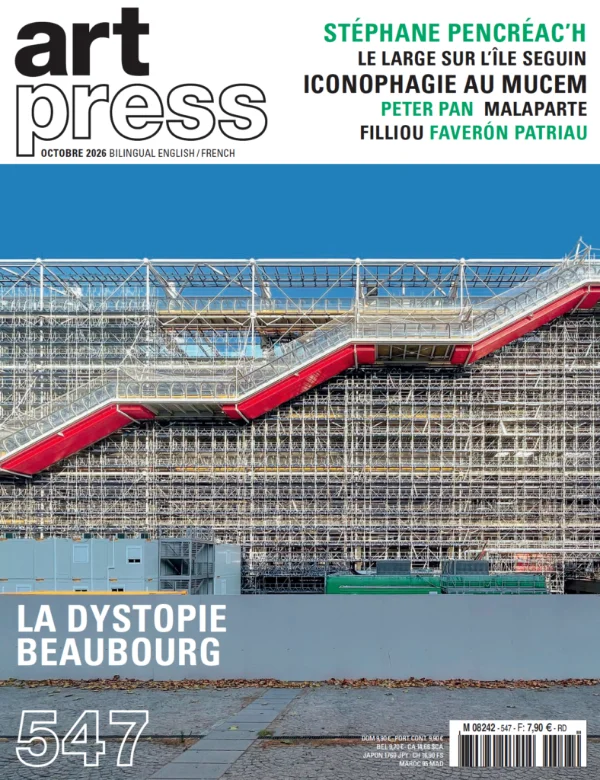 Couverture du numéro 547 d'Artpress